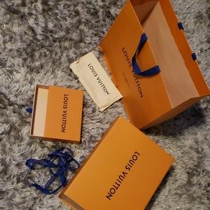 Louis Vuitton bag, boxes,& dustbags